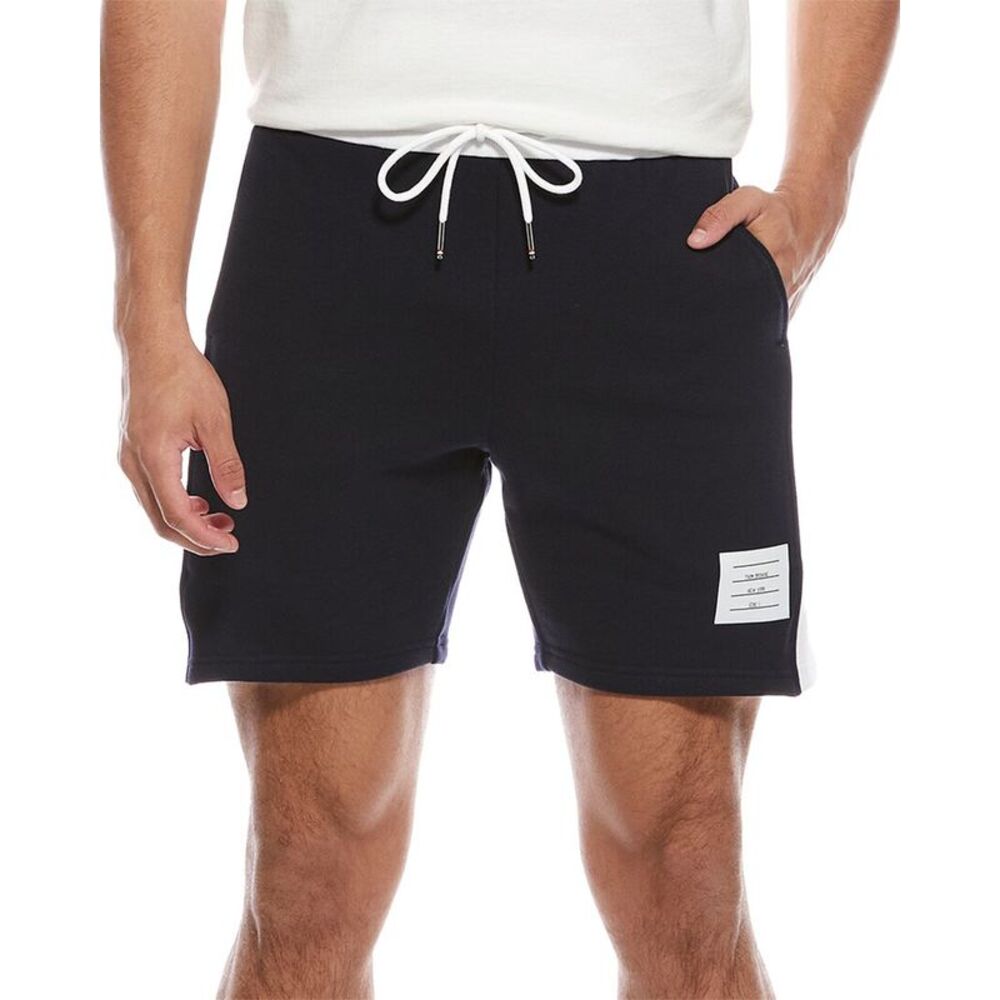 Thom Browne Mens  Classic 4 Bar Short, Blue